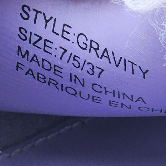 YRU Gravity Light Purple Faux Fur Platform Slides Sandals Size 7 - Picture 8 of 10